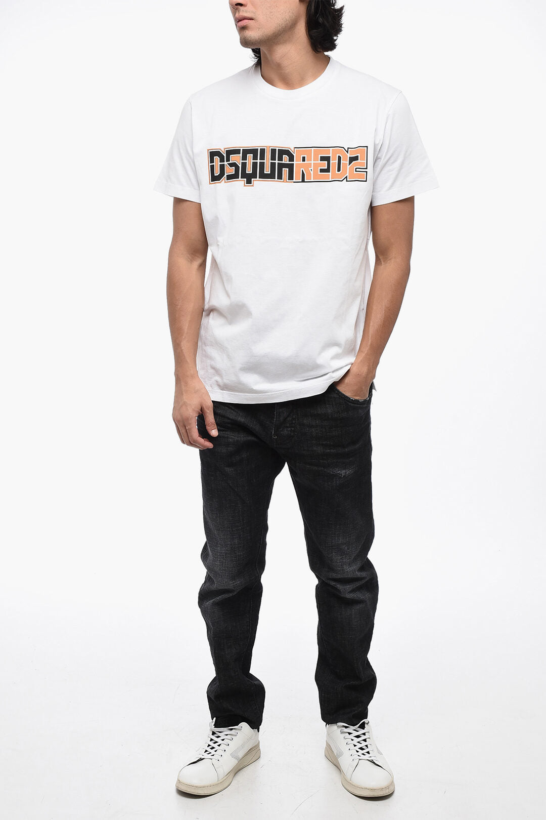 DSQUARED2 Cigarette Fit Tee T-Shirt White