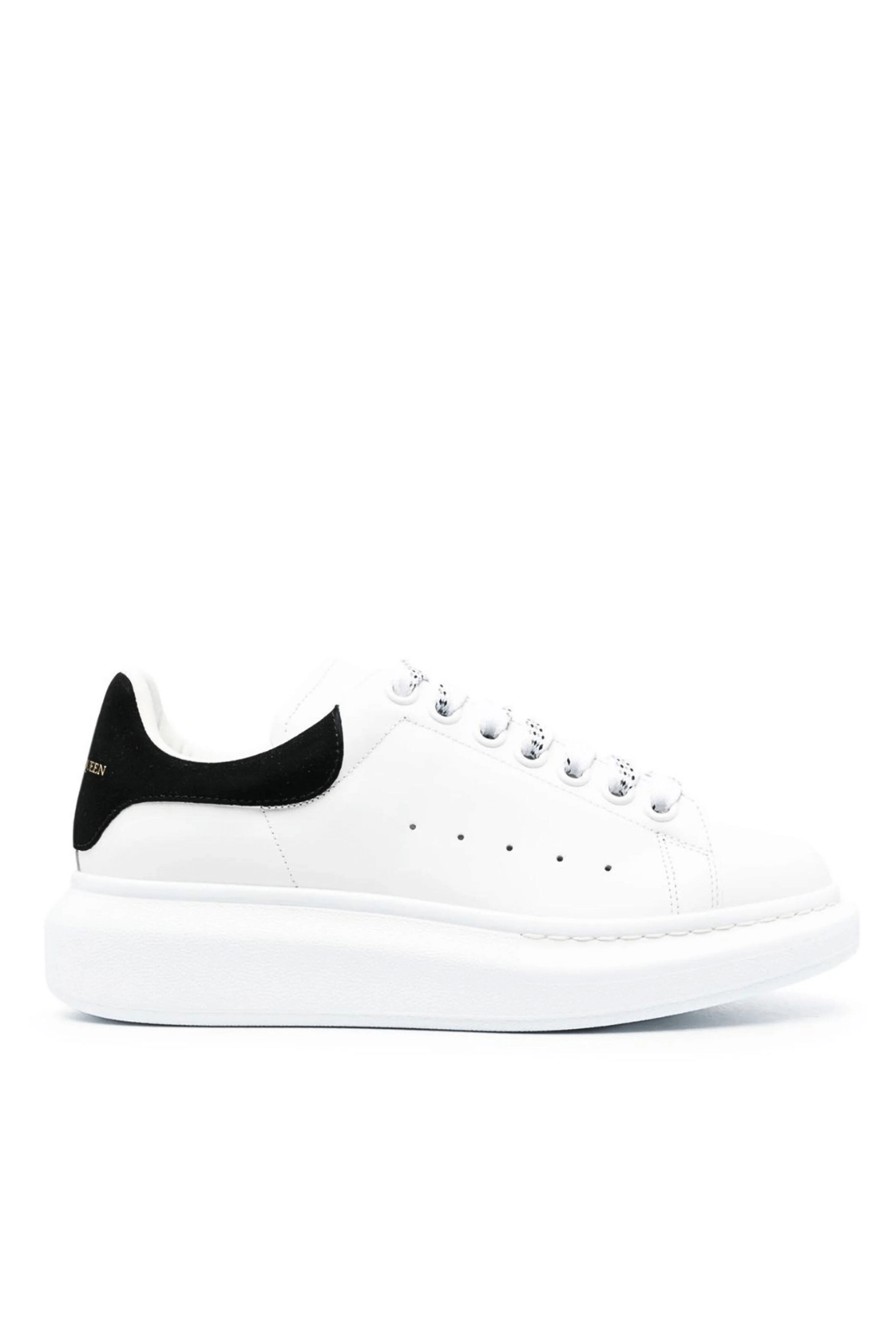 Alexander Mcqueen White Black Suede