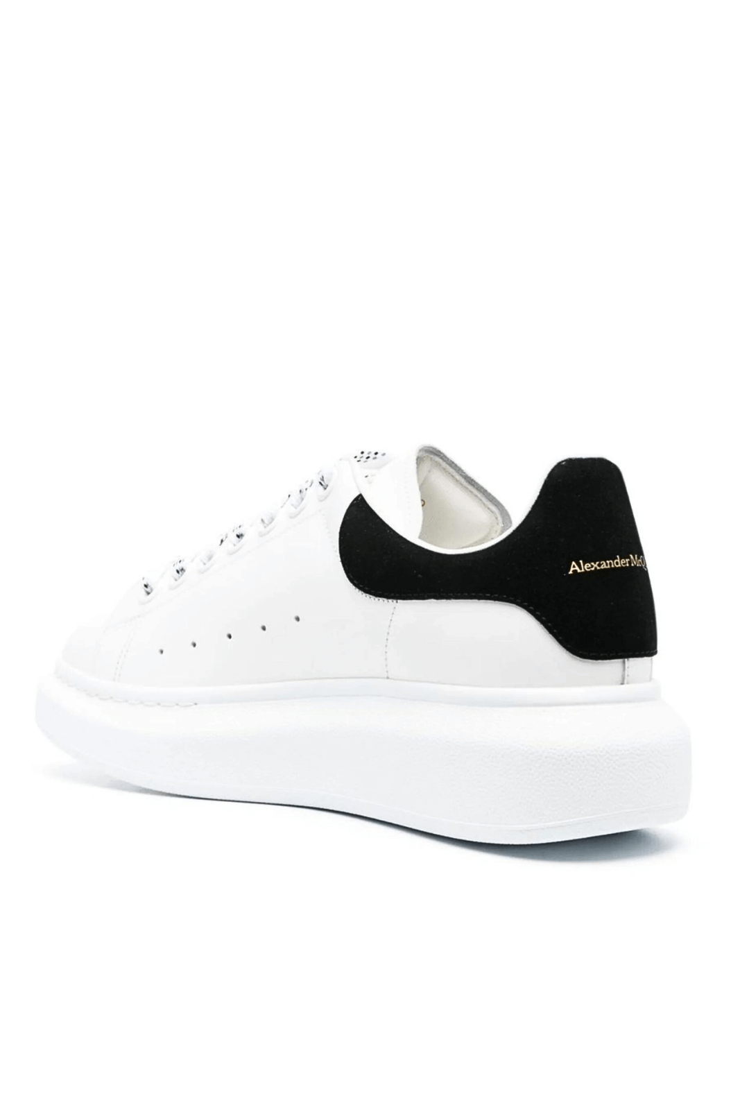 Alexander Mcqueen White Black Suede