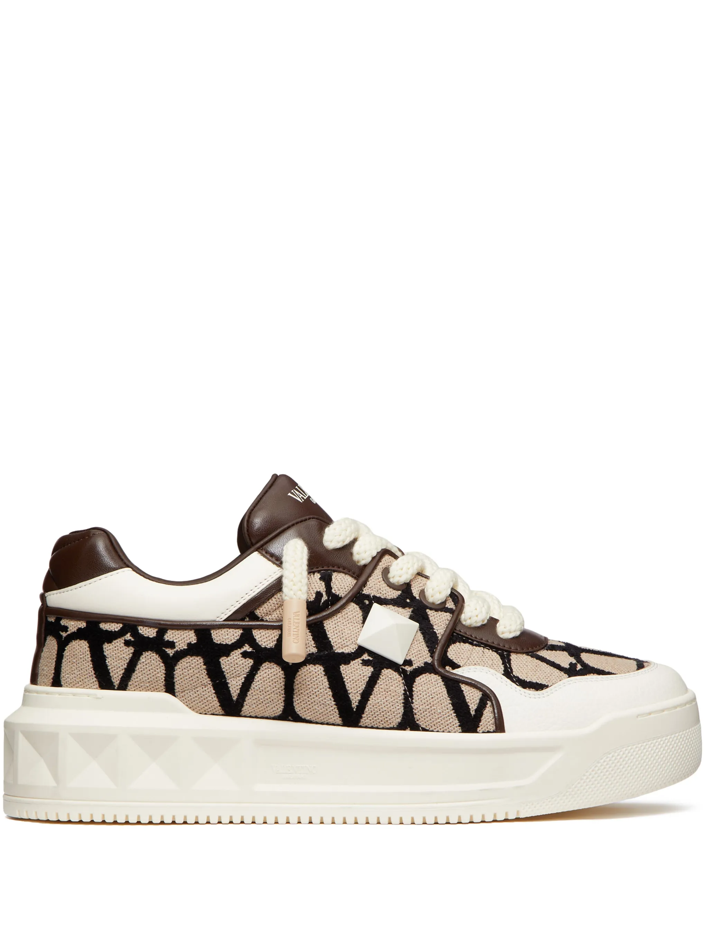 Valentino Garavani One Stud XL low-top sneakers Light Brown