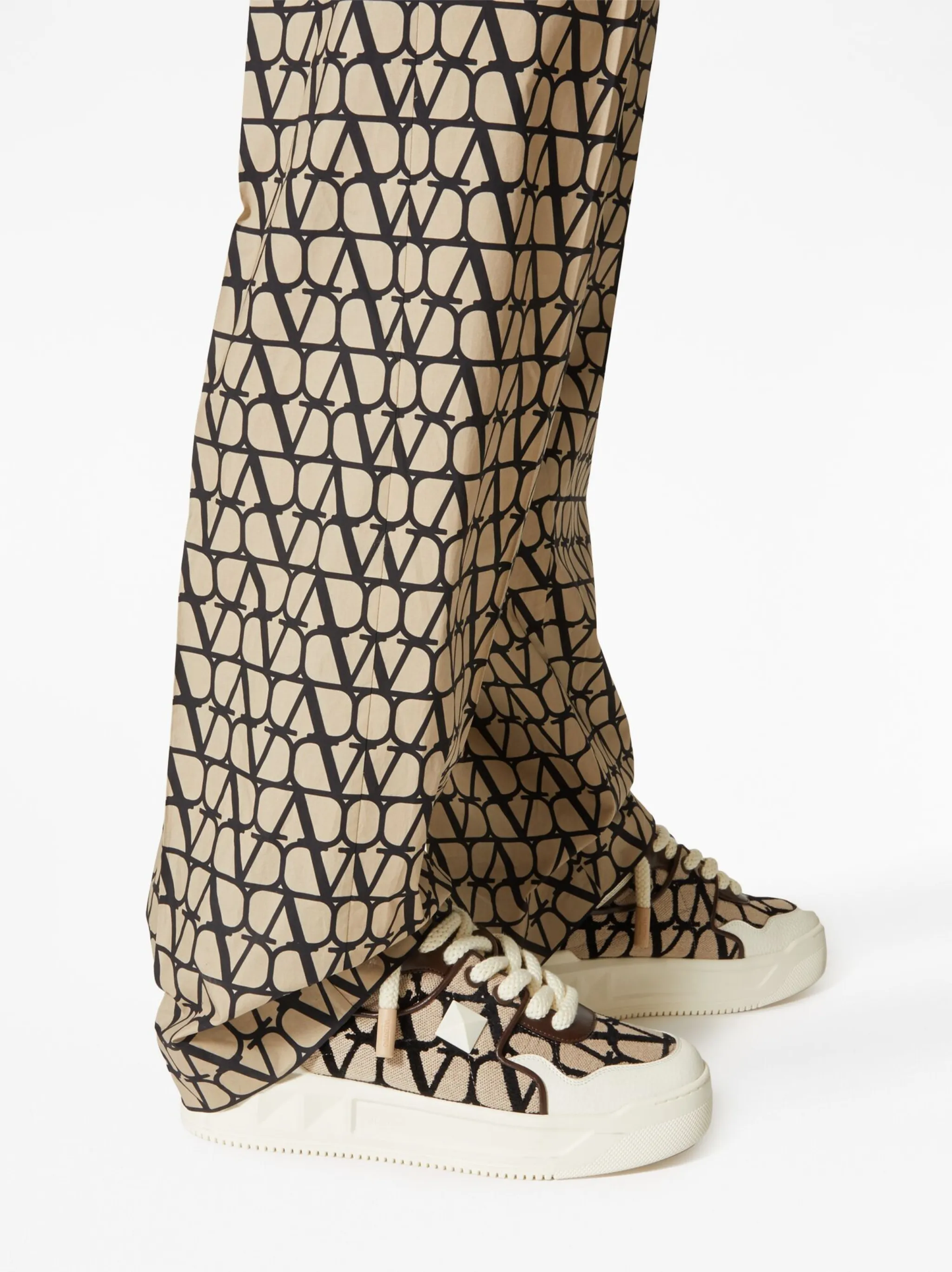 Valentino Garavani One Stud XL low-top sneakers Light Brown